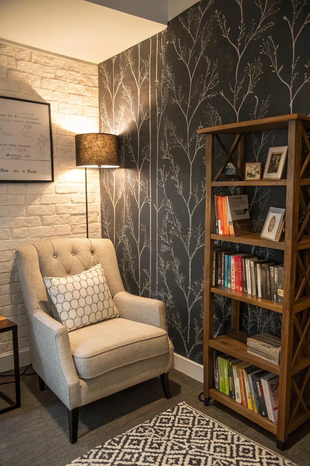 Textured wall covering can amplify the visual attraction of your area.
