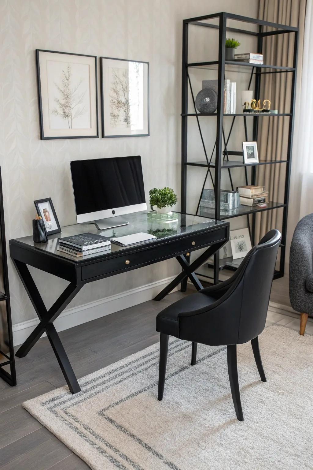 An office space designed with simplicity, fostering concentration and output.