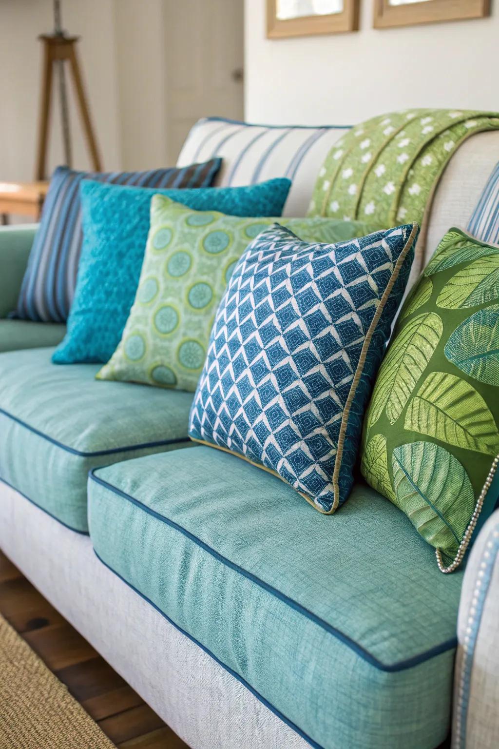 Stratified softeners fashion a snug ambiance.