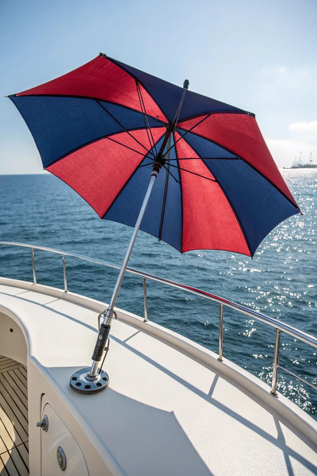 Enhance your boat outings with a stylish rod holder umbrella—where usefulness meets careful design.