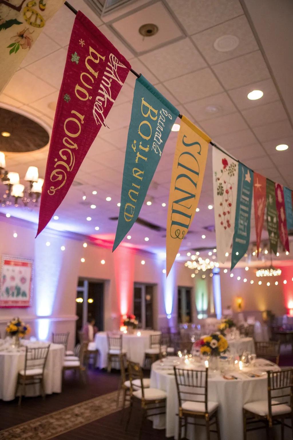 Banners with literary quotes to establish the perfect mood.