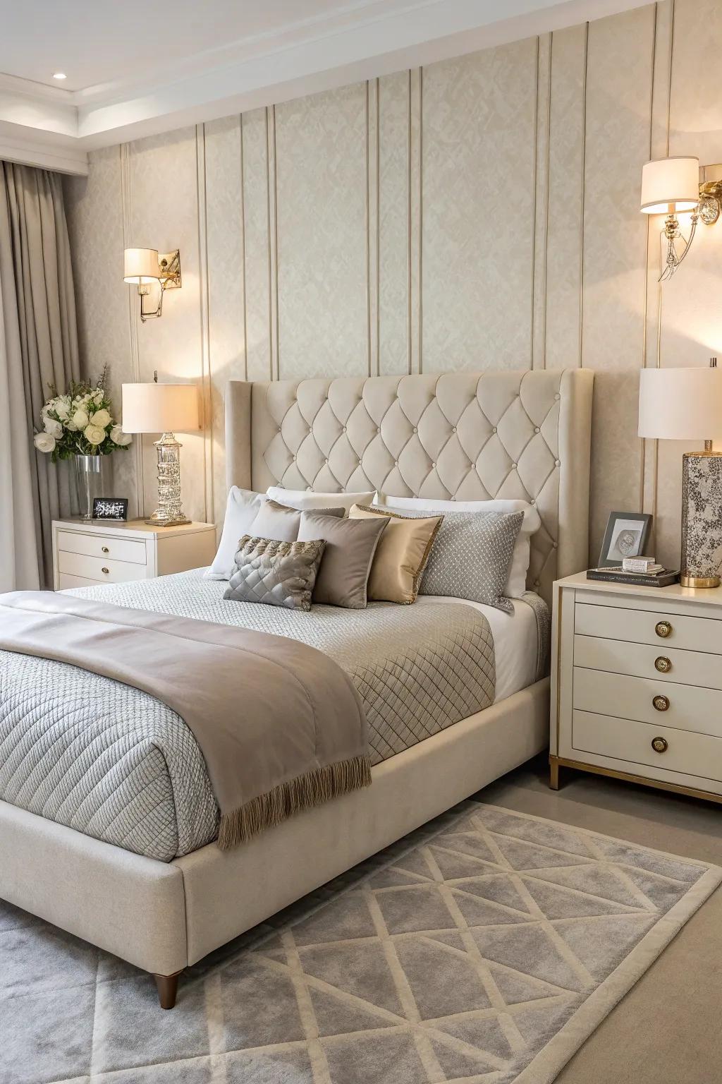 Sleek and chic furniture for a harmonious bedroom design.
