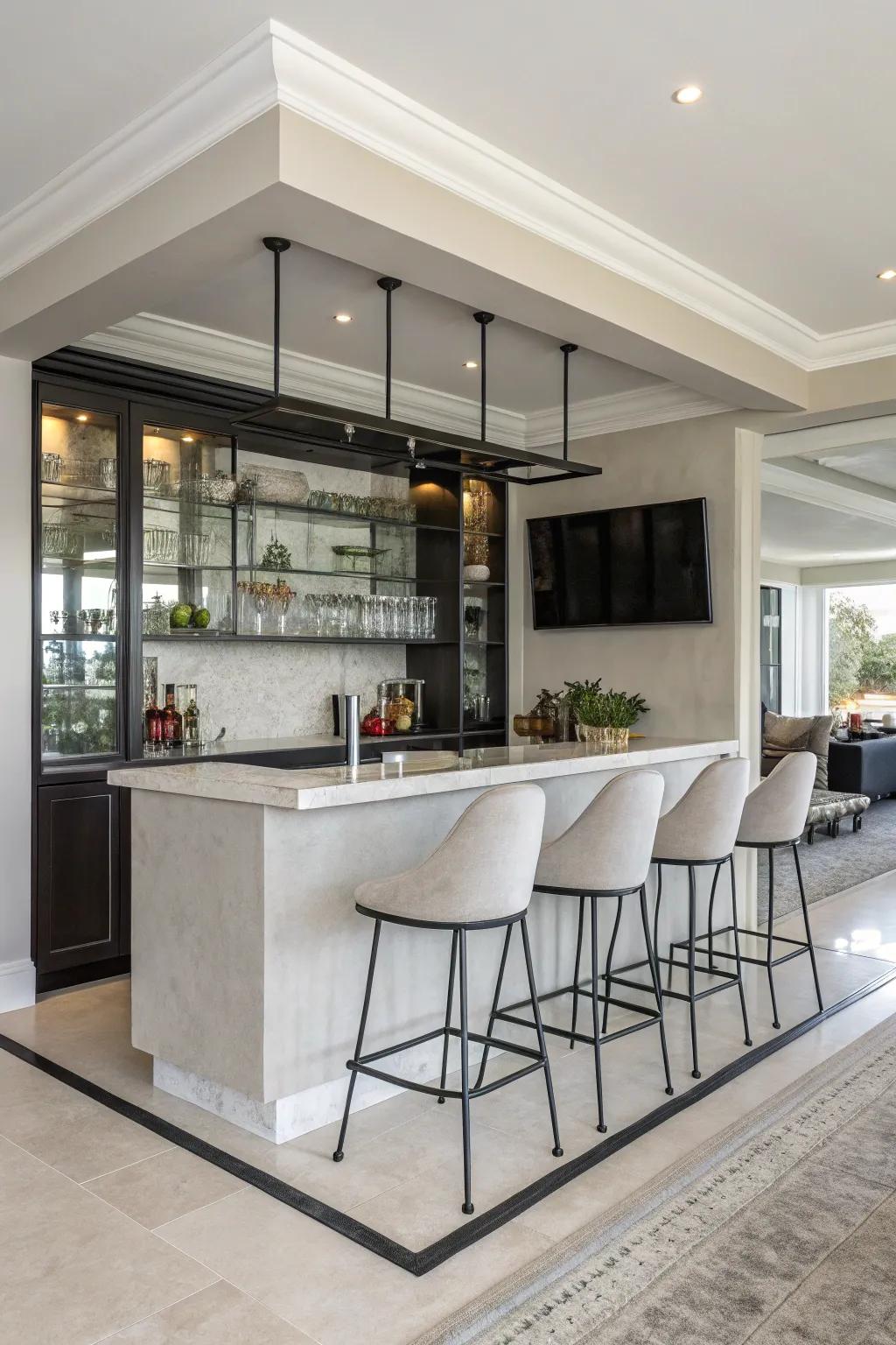 Achieve elegance through minimalist layout.