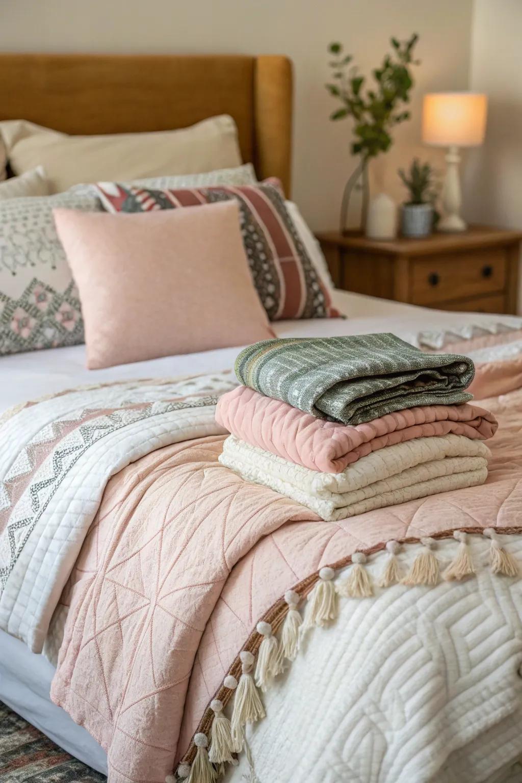Layered textiles amplify comfort and aesthetic