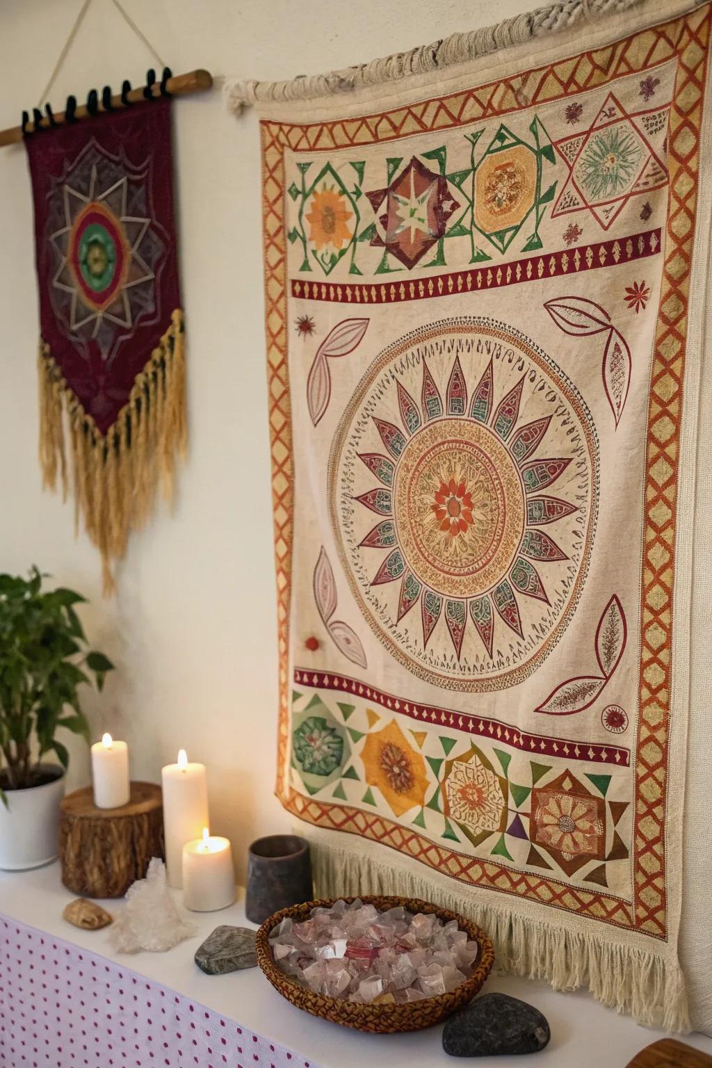 Wall art enriches your crystal décor, imbuing your space with added depth and personalized flair.