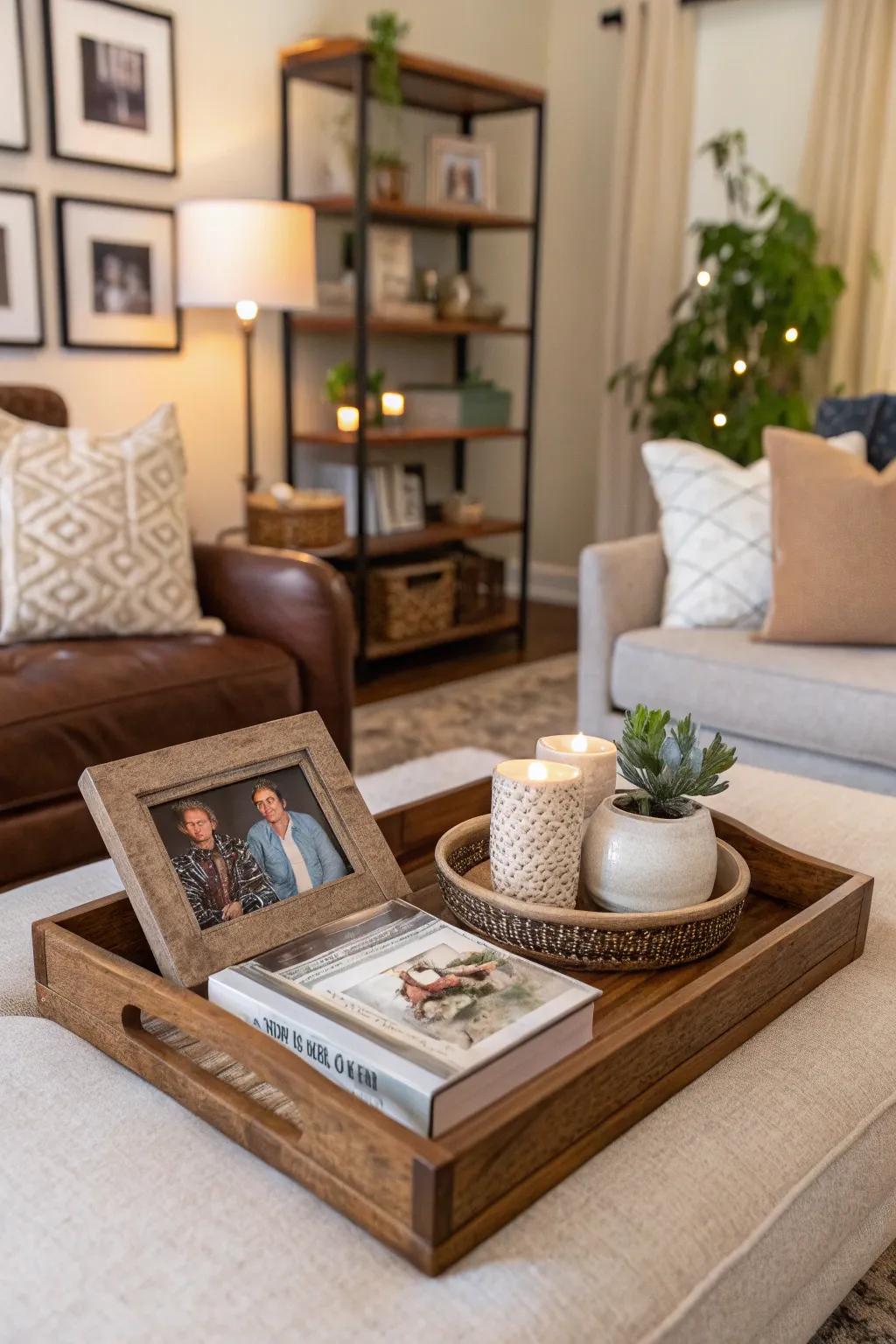Individual aspects featuring a framed moment on a showpiece base.