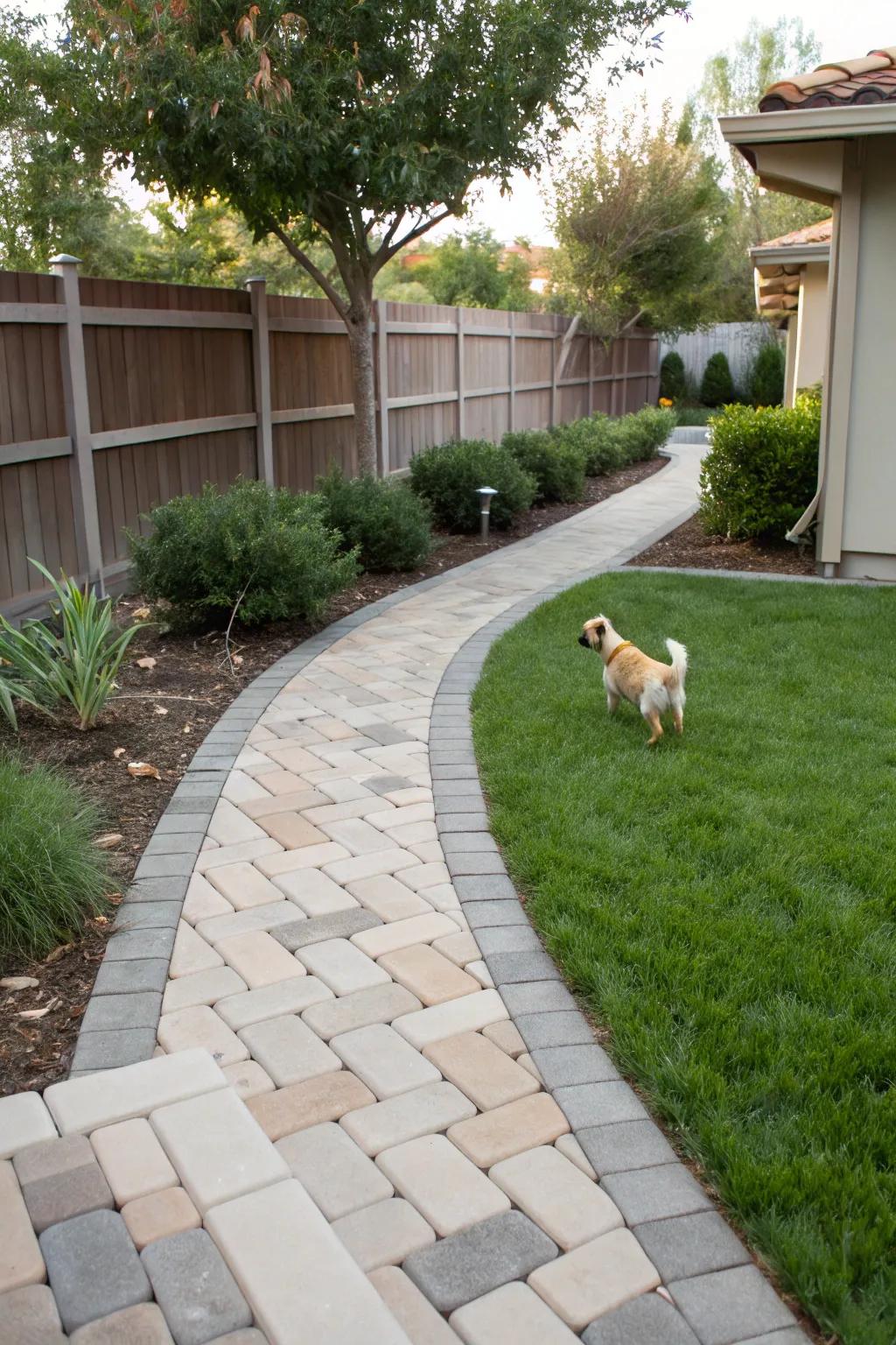 Stepping stones impart structure and facilitate effortless navigation.