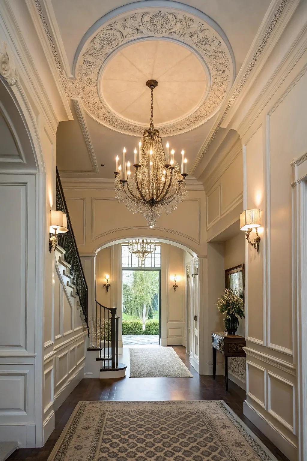 Top trim provides a sophisticated final touch.