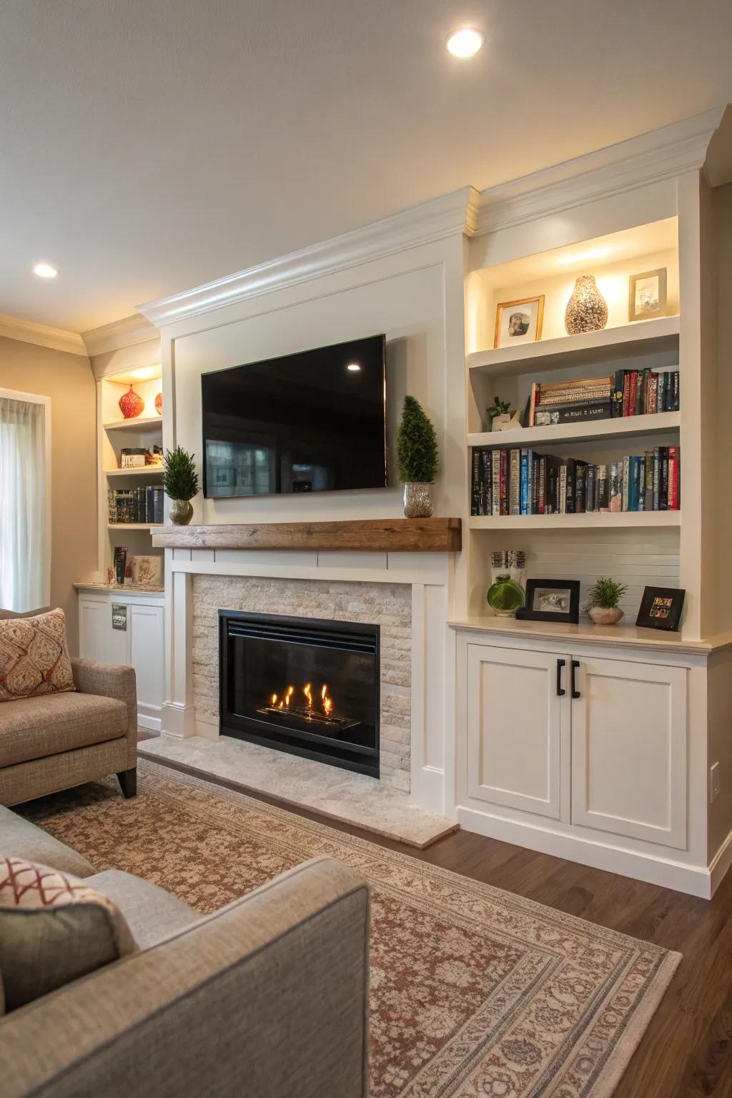 Establish the ultimate entertainment area with this design.