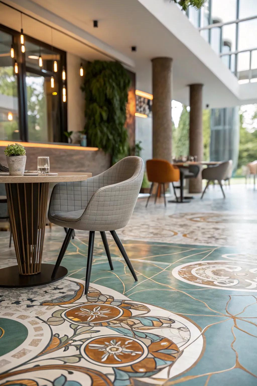 Resin floors offer a custom and artistic touch to your home.