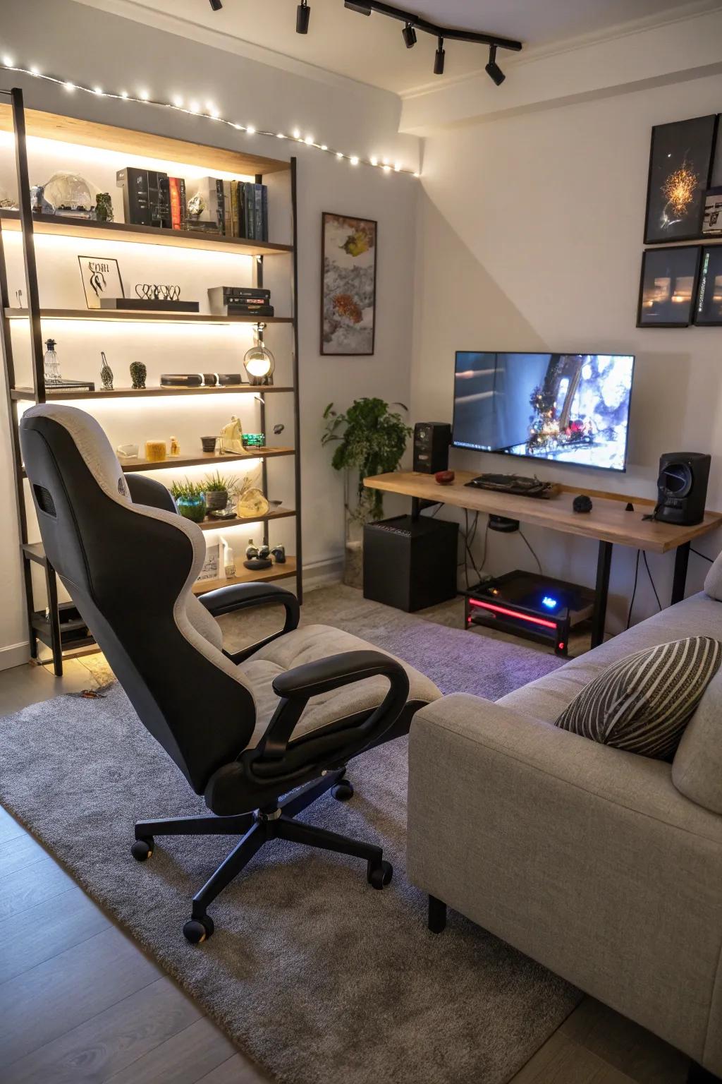 Supreme seating is crucial for protracted gaming sessions.