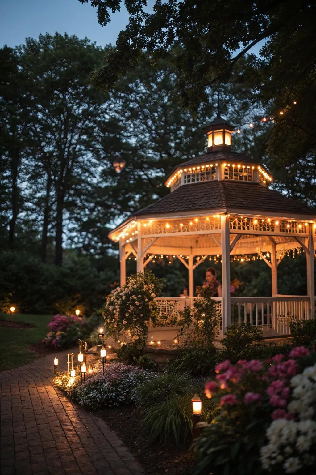 Change your haven with snug solar lighting.