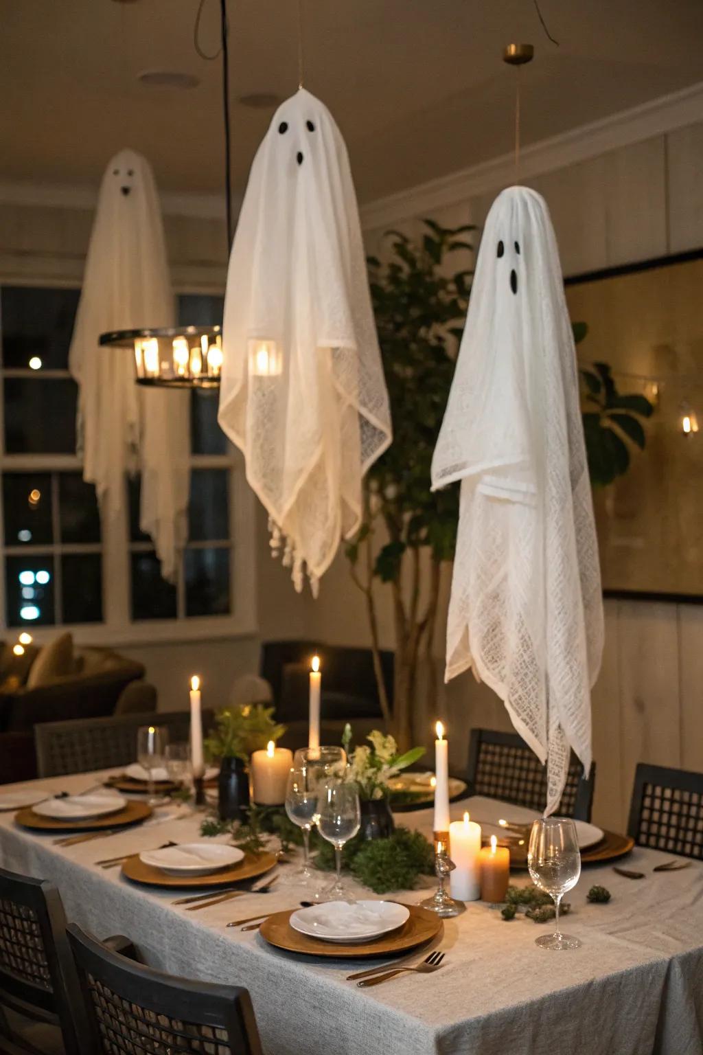 Floating specters create for an intriguing and scary focal point.