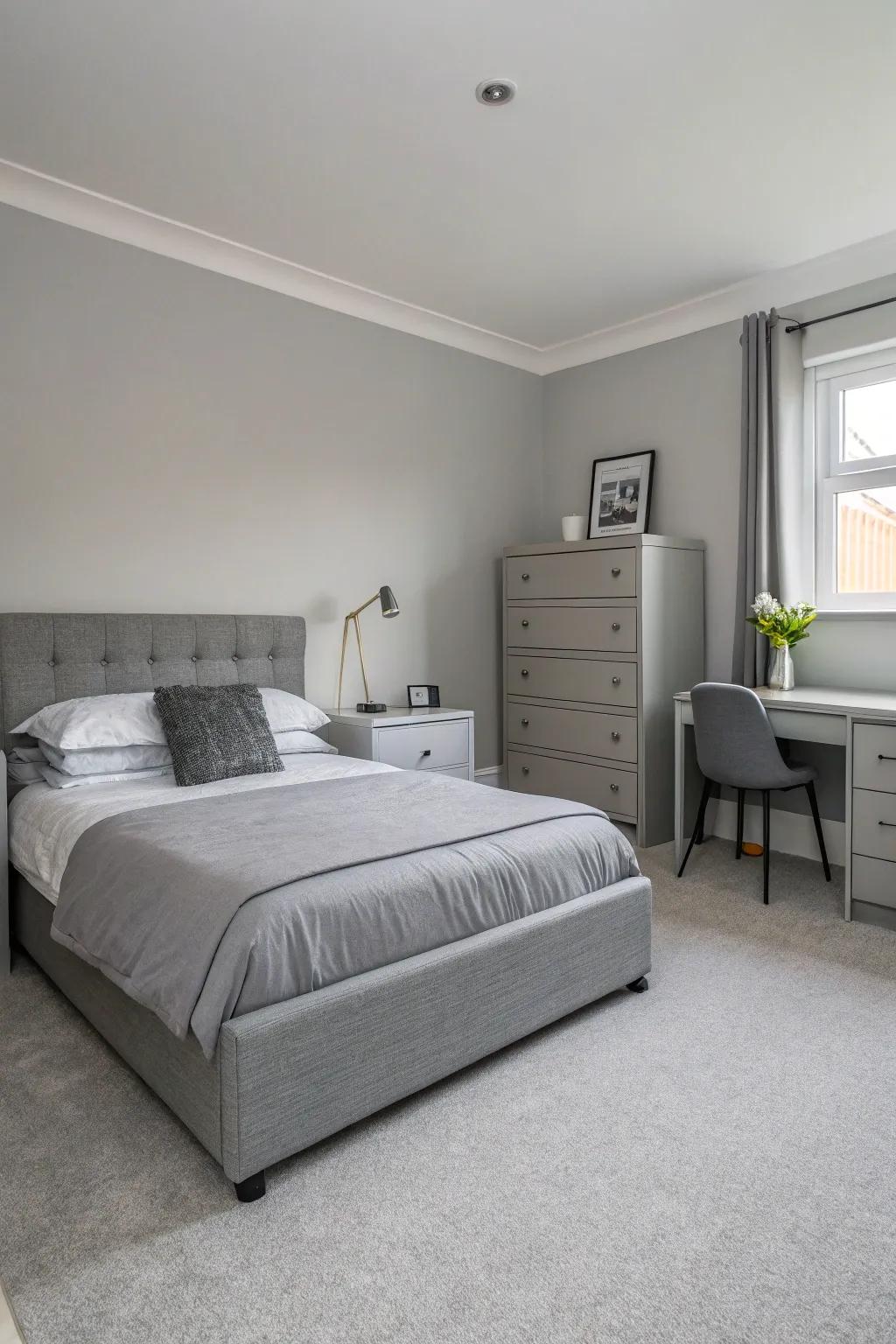 Minimalist furniture maintains emphasis on ease and plainness.