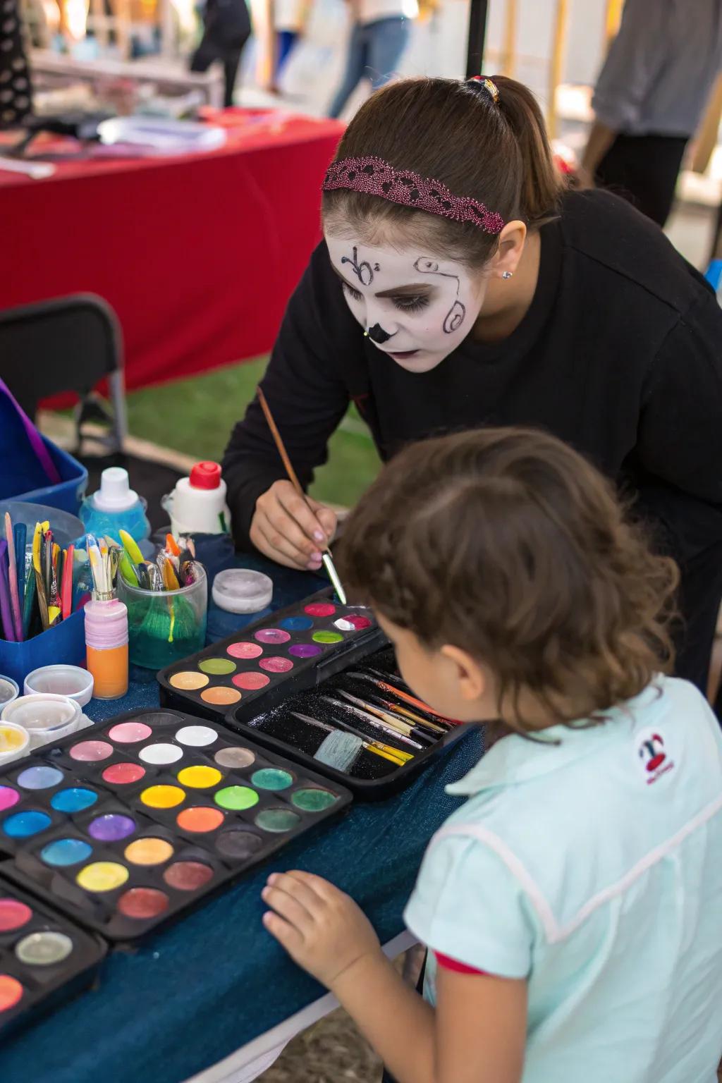 Turn your attendees into terrifying beings at a wraith transformation alcove.