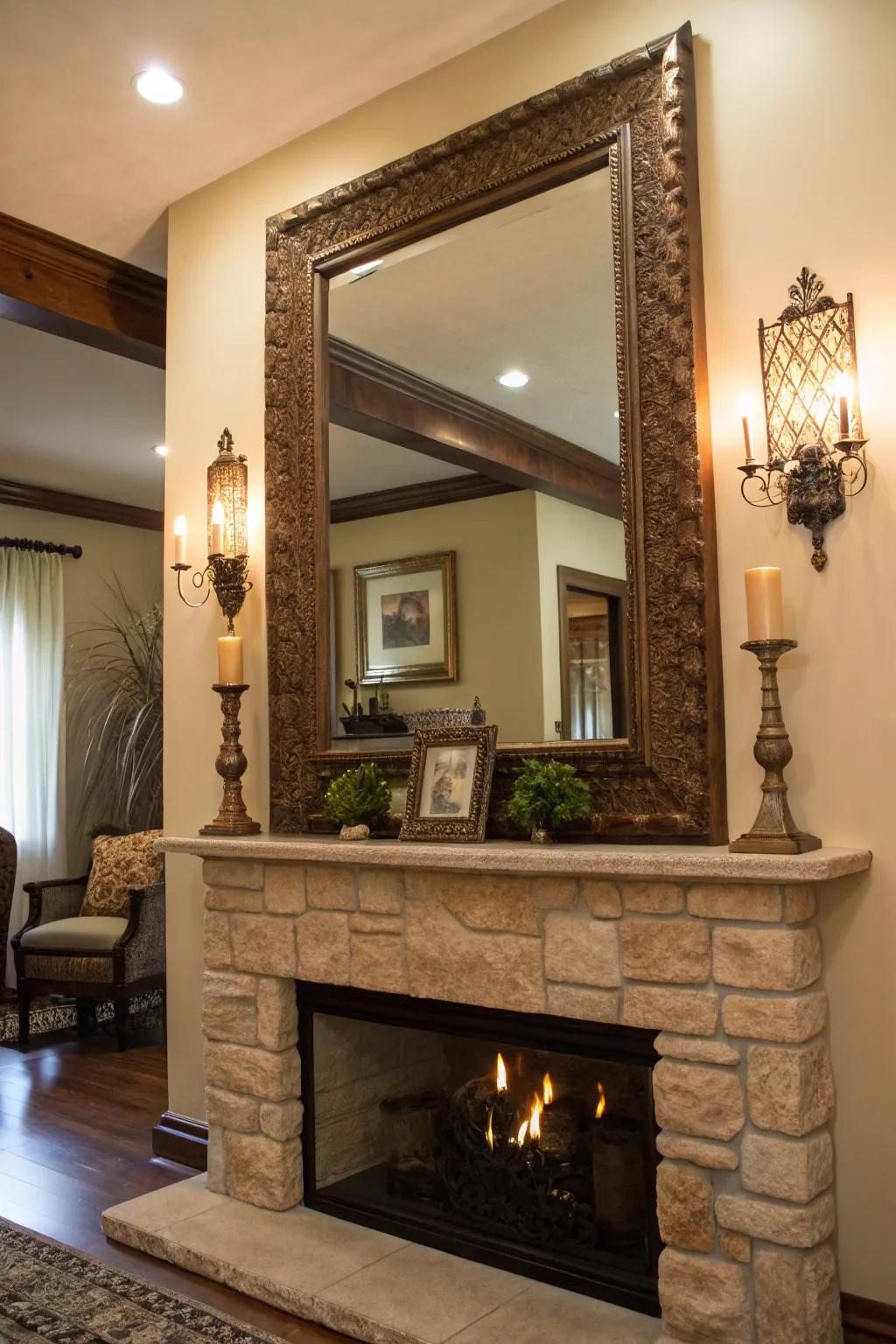 A distinctive mirror evolves into a compelling work of art.
