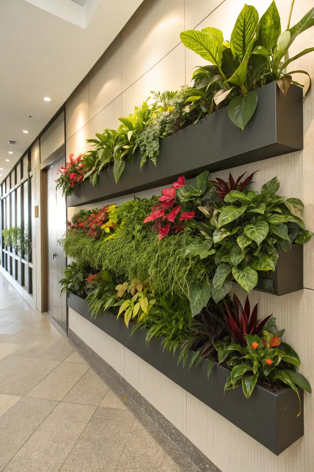 Transform your wall into a living canvas of plants.
