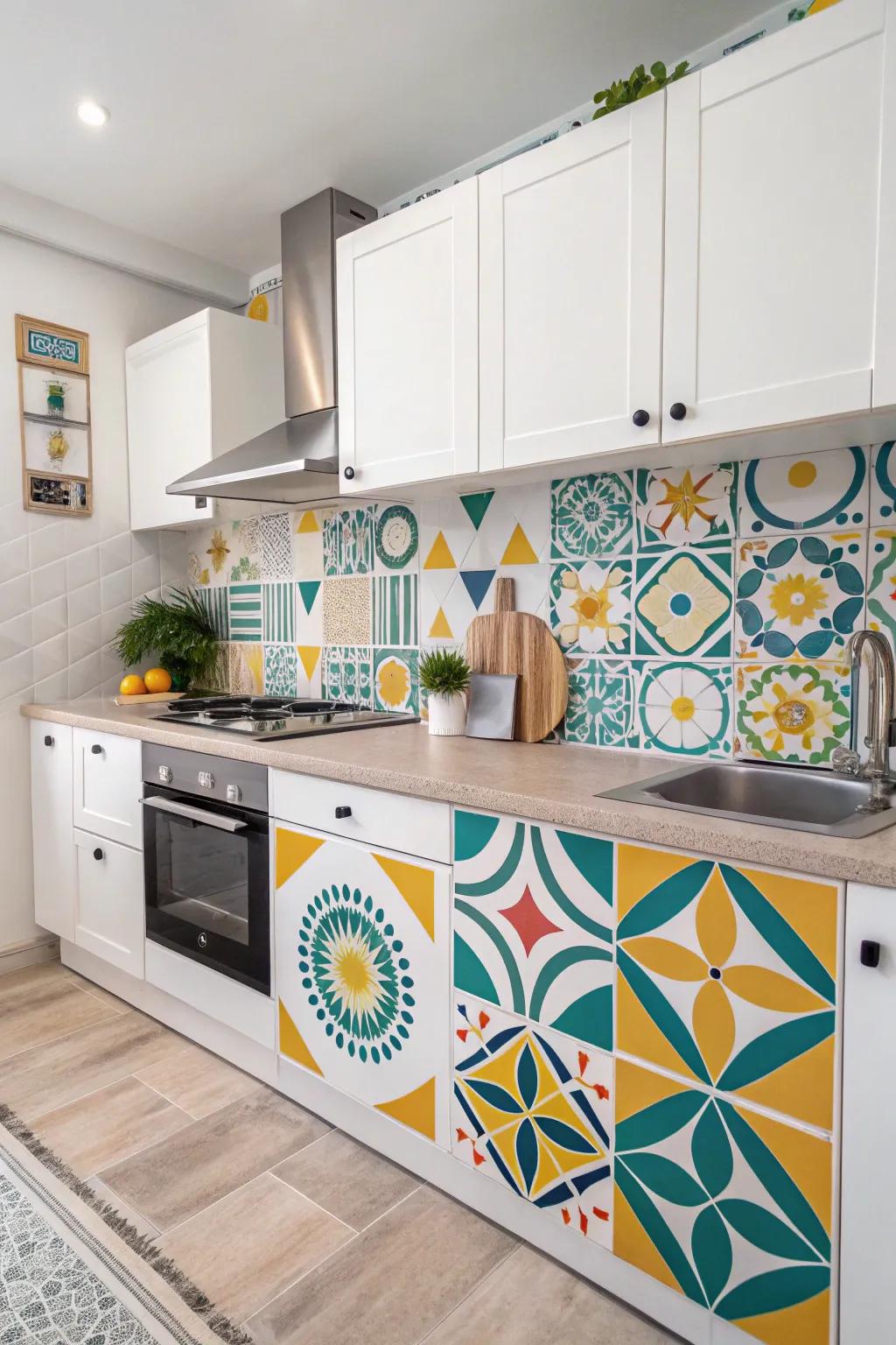 Self-adhesive embellishments offer a delightful and adaptable method to personalize your kitchen.
