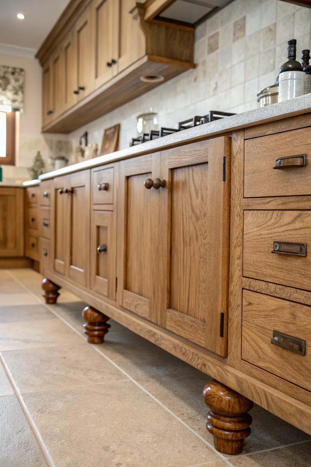 Earthy risers infuse natural appeal into kitchen environments.