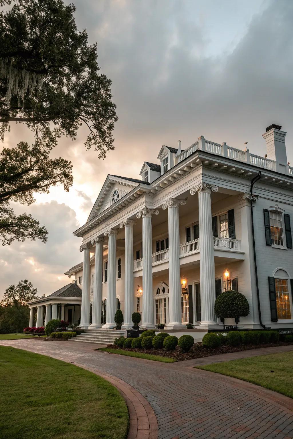 A timeless mansion with classic architectural elegance.