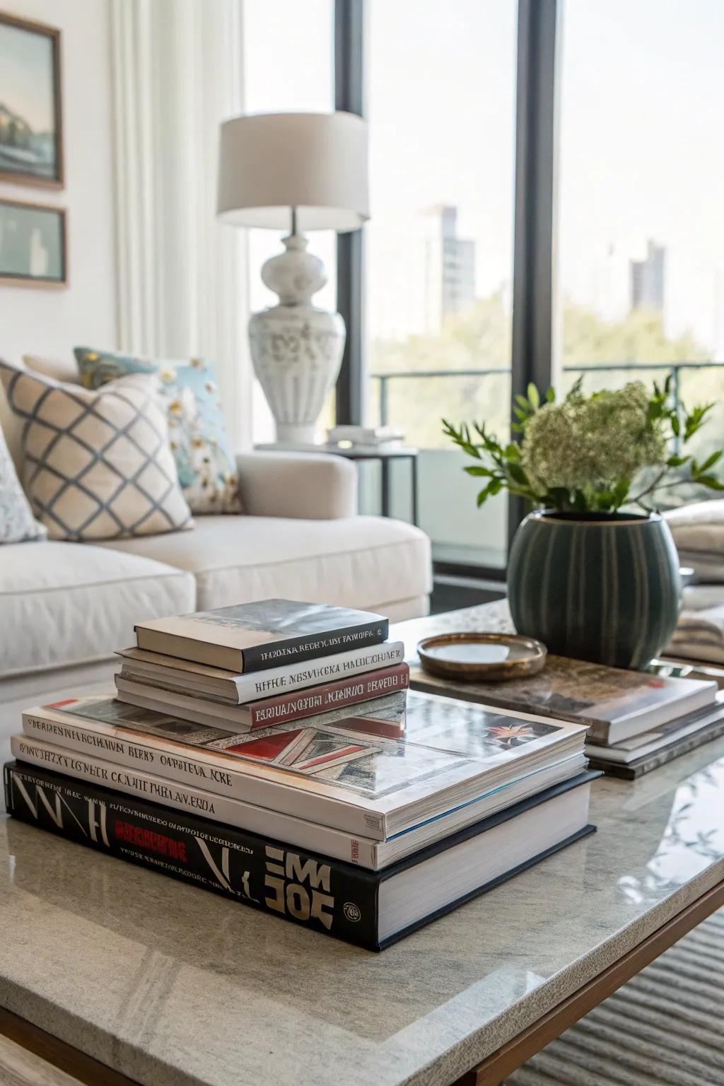 Books are not just for reading—they're a decorative statement!