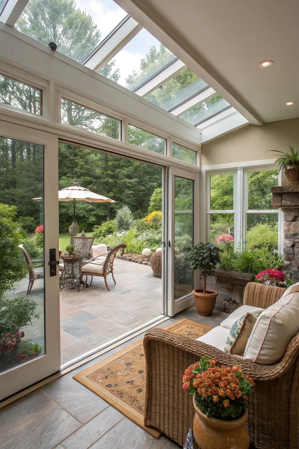 A smooth indoor-outdoor transition elevates the living experience.
