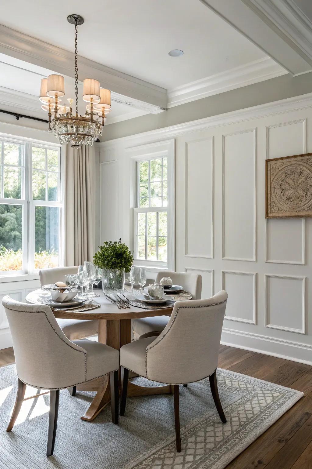 Modern paneling offers a chic update to traditional designs.