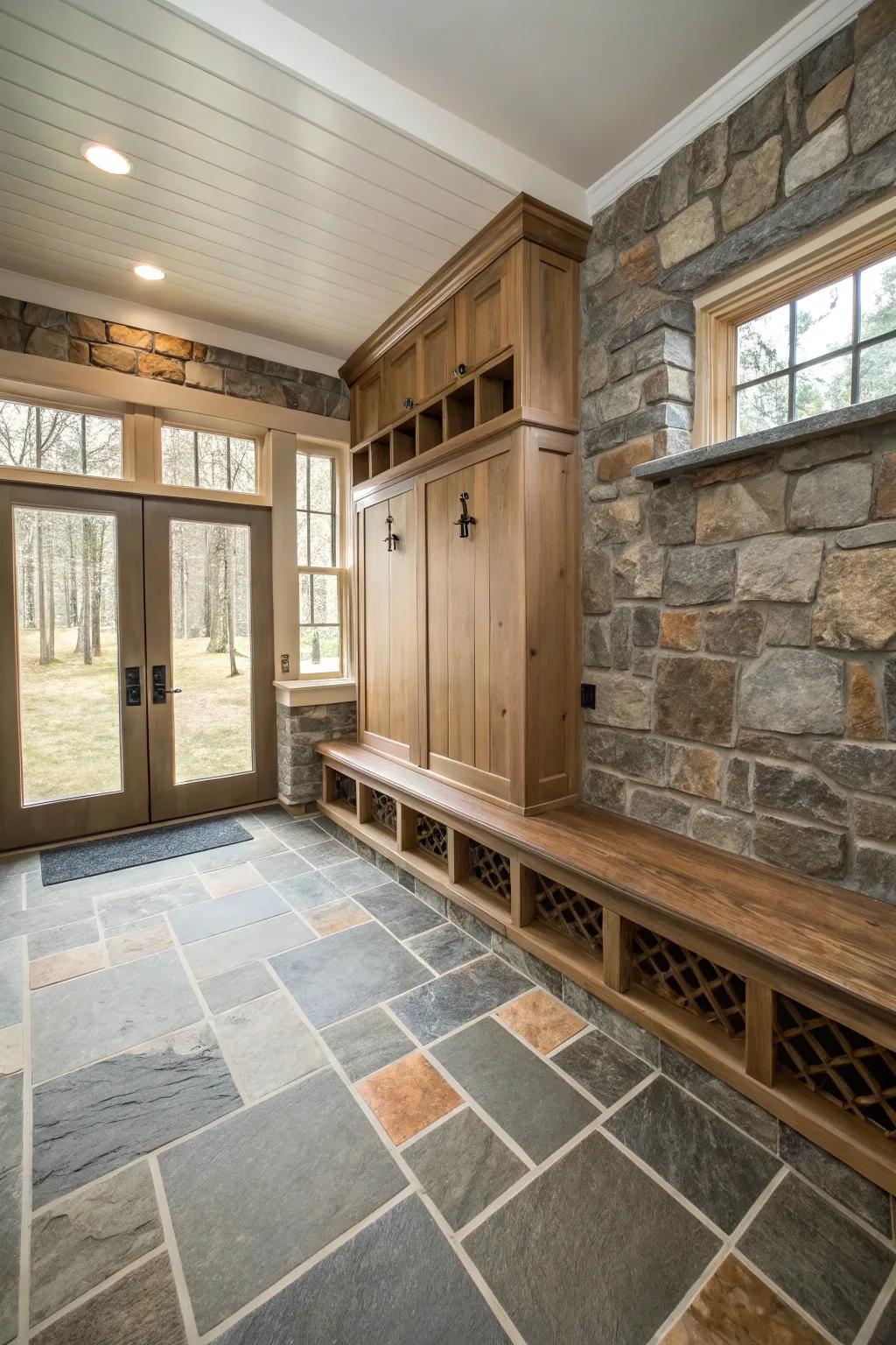 Flooring that braves the elements while maintaining a chic aesthetic.