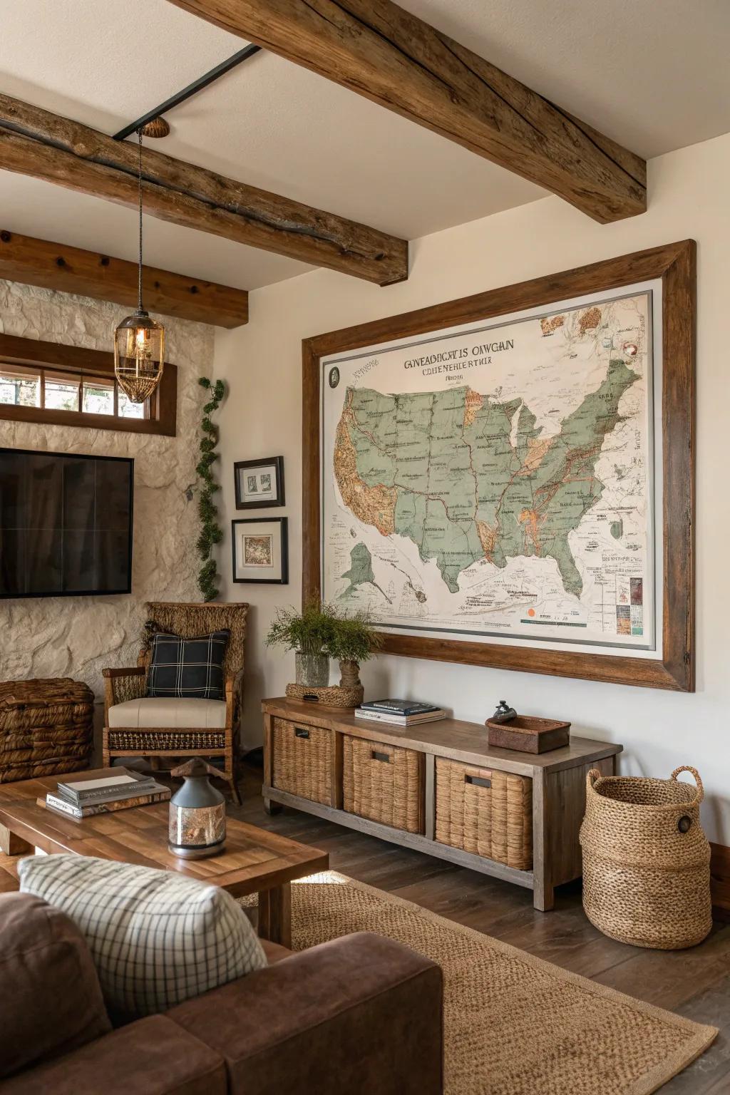 Charts instill a sense of adventure and exploration in your home.