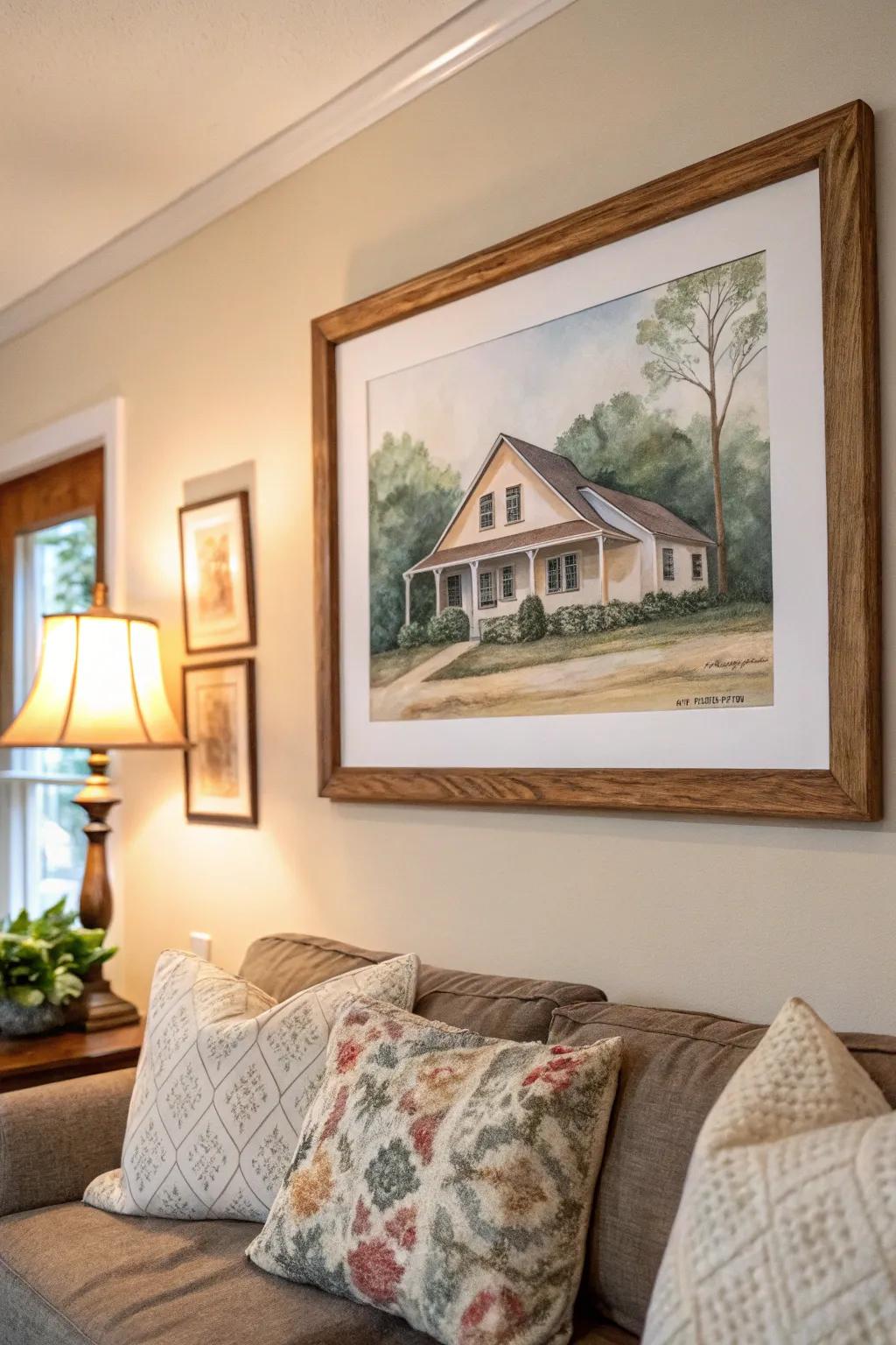 A tailored home portrait imparts a personal feel to any abode.