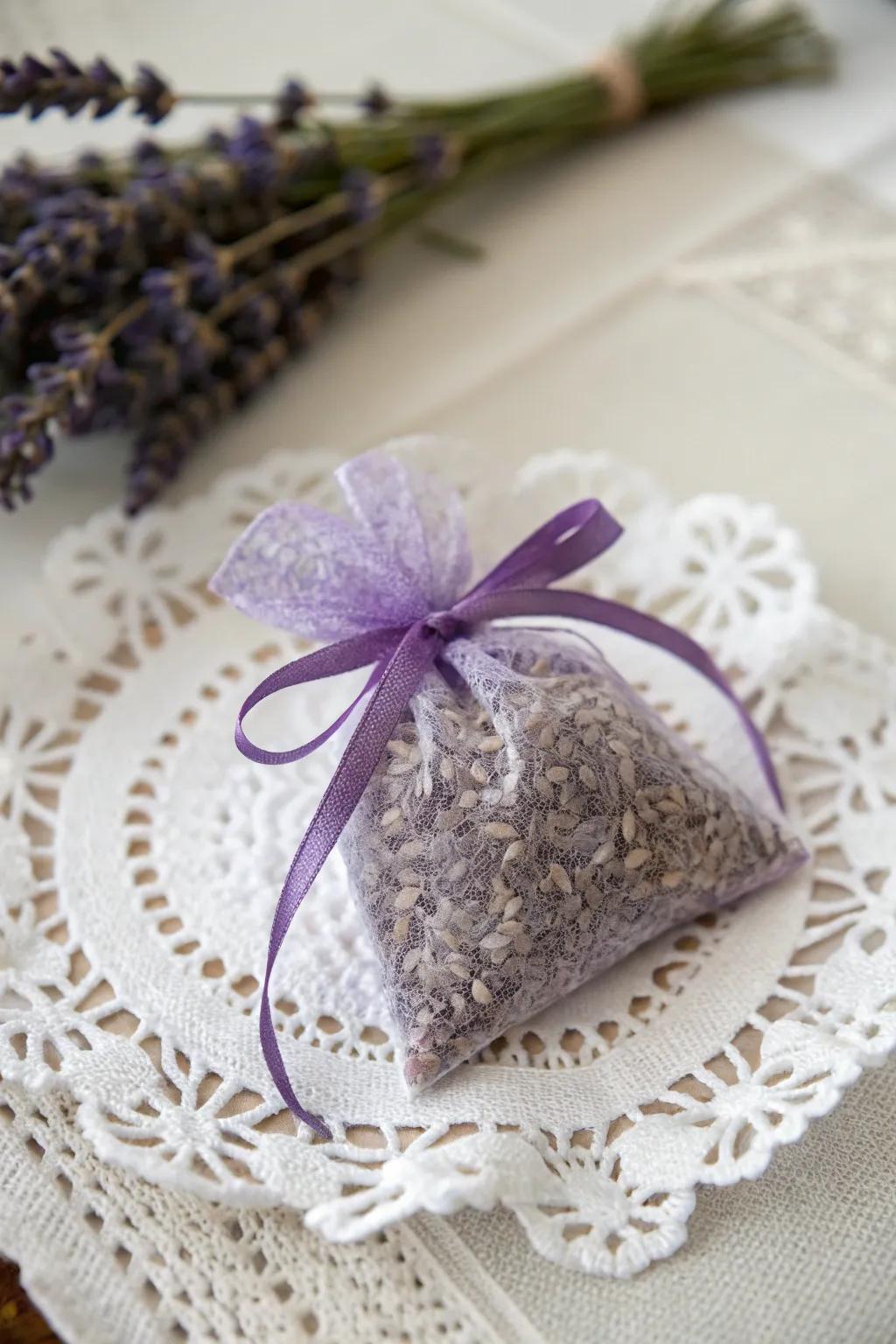 A soothing pouch for a relaxed setting.