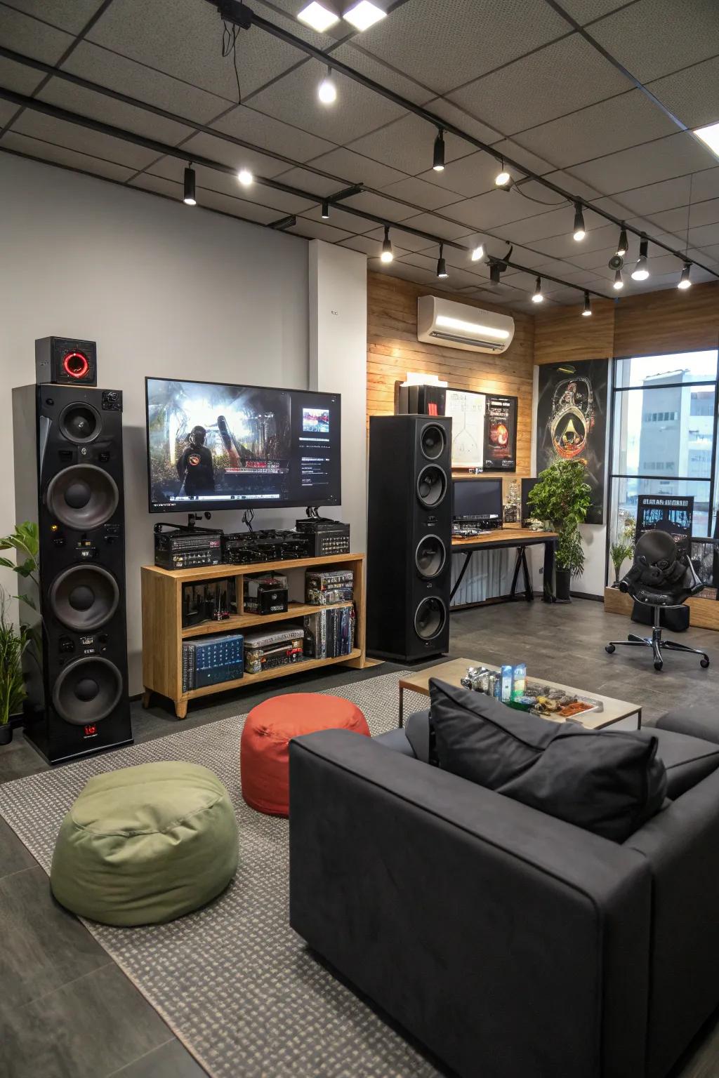A premium sound system for totally immersive gaming and work.