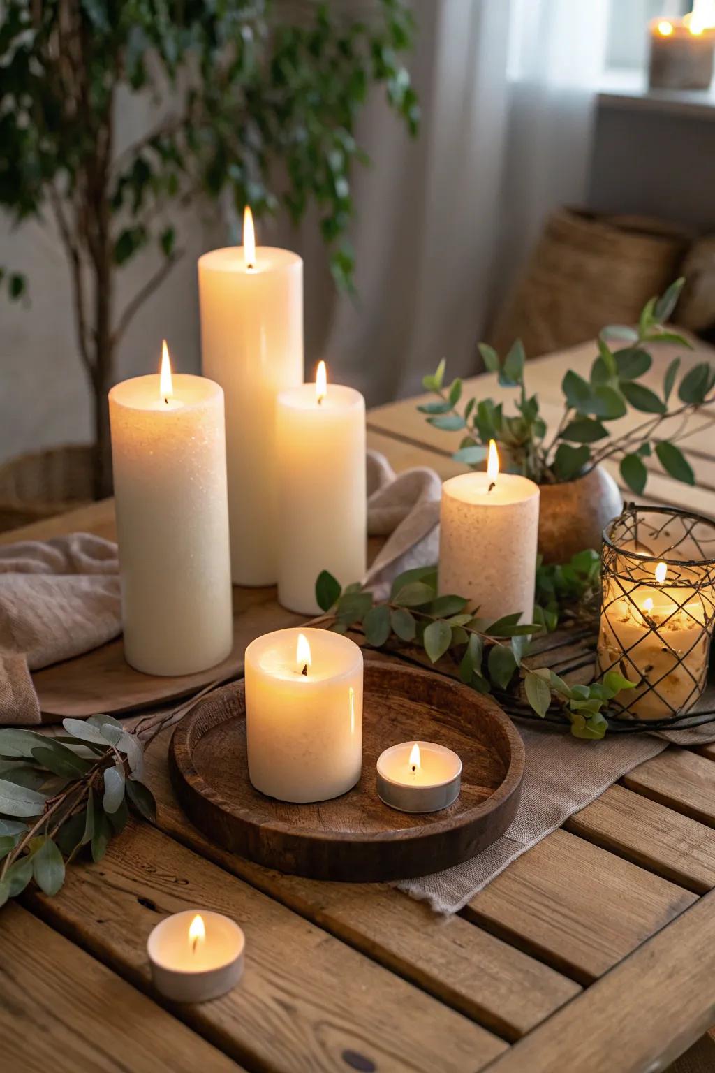 Illuminants engender a snug and embracing holiday ambiance.