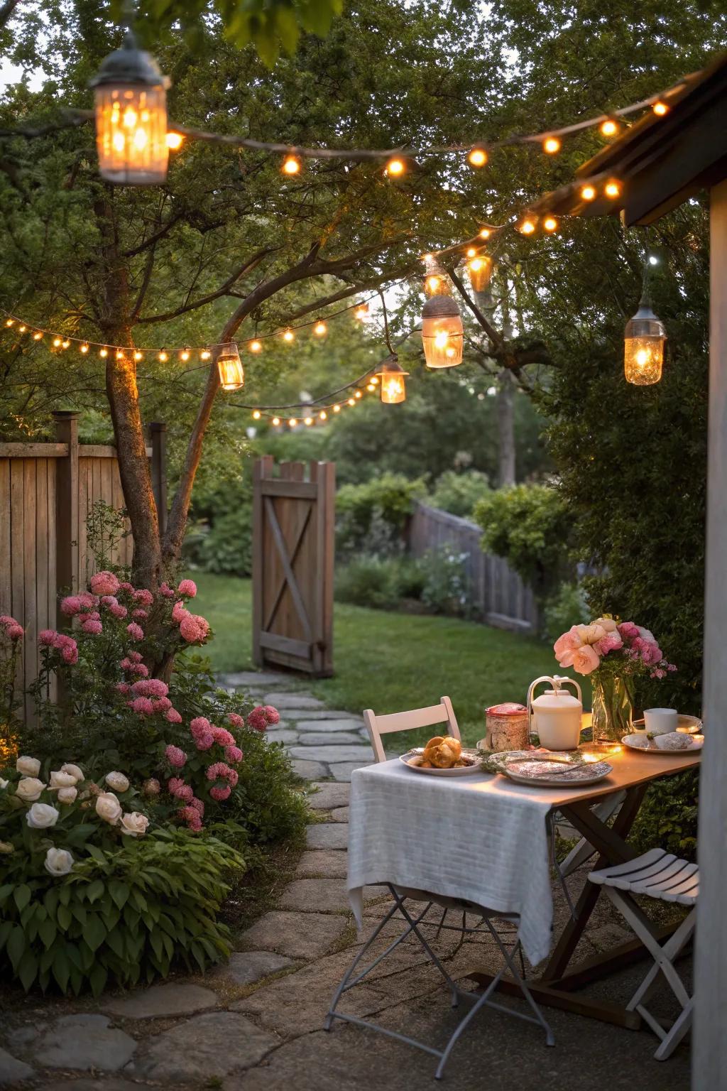 Conjure a magical atmosphere with gentle lighting.