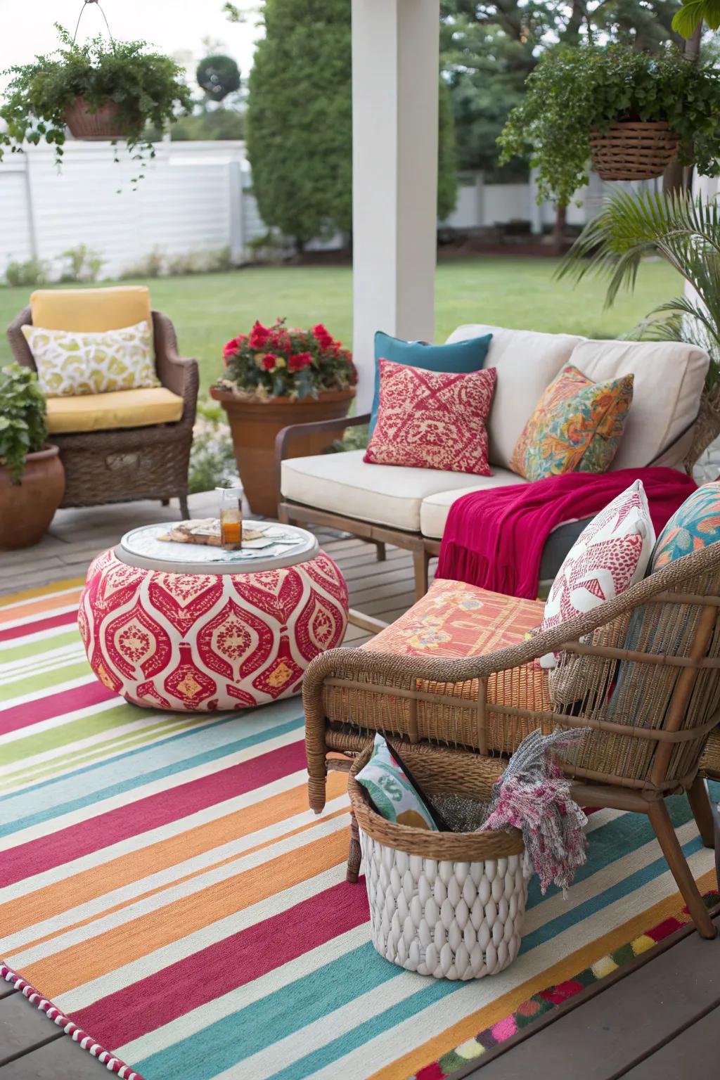 Assertiveness with bold stripes.