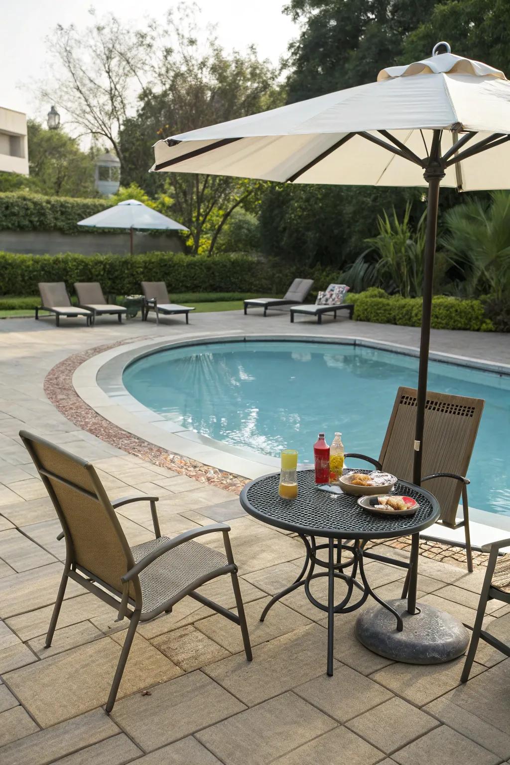 A relaxation zone that's great for unwinding and basking in the sun.