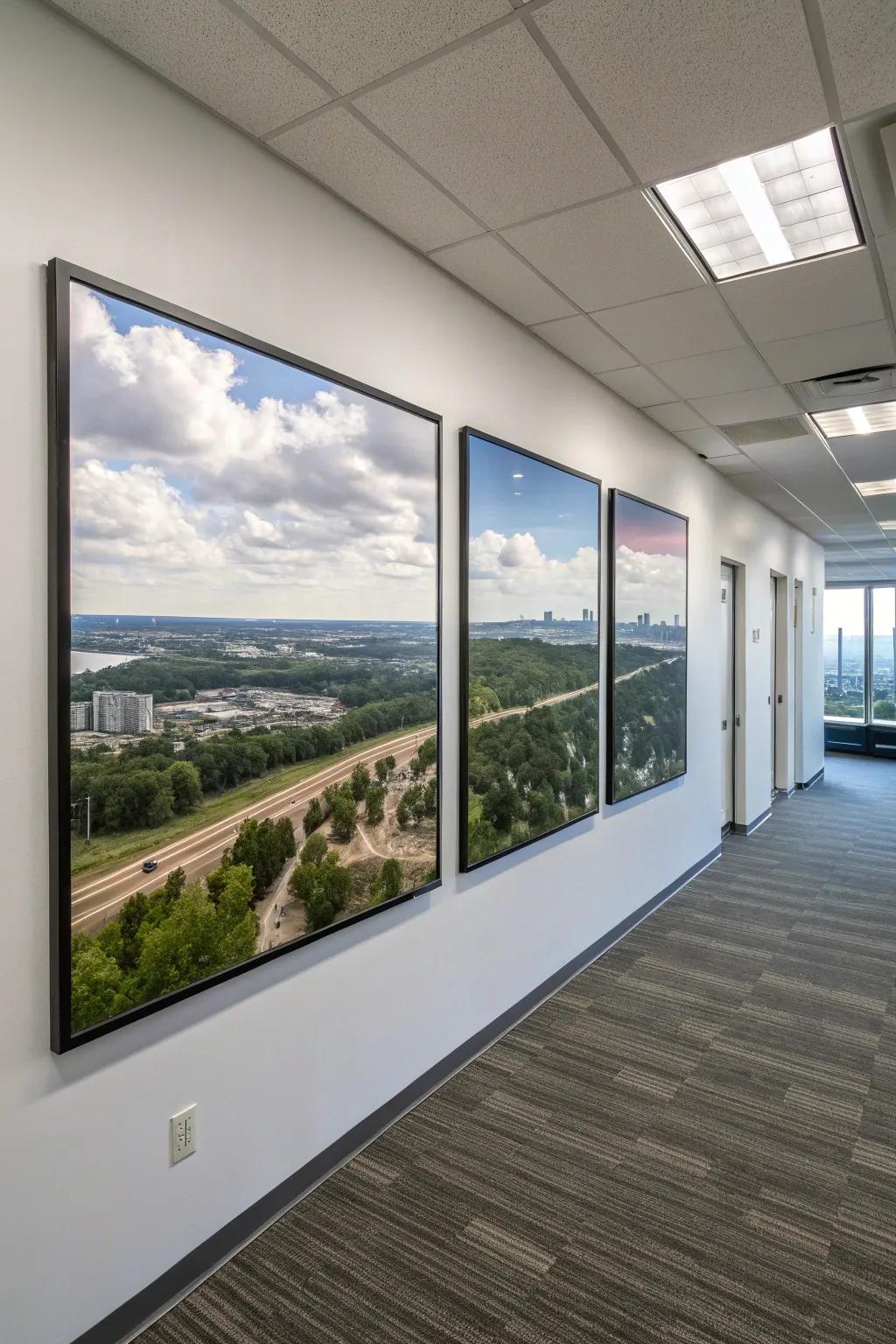A triptych design transforms a straightforward photo into a masterpiece.
