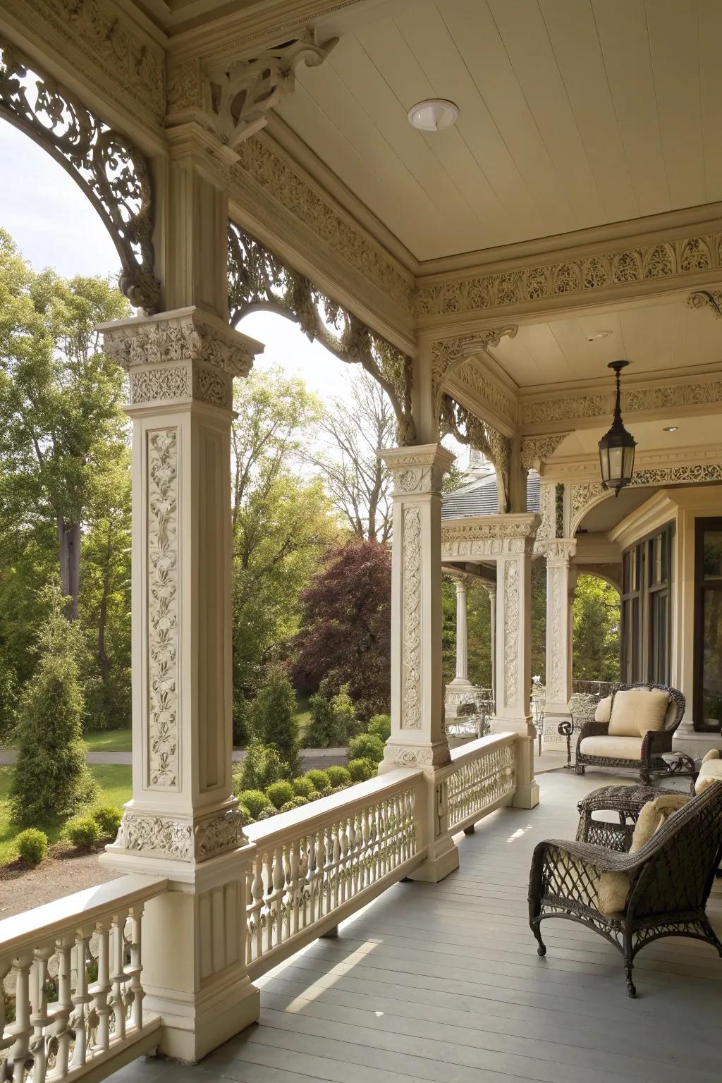 Decorative edging adds sophistication and detail.