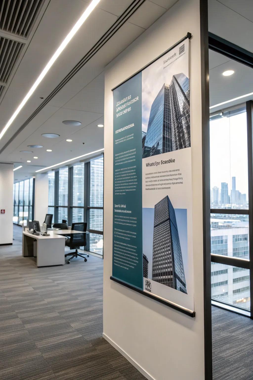 Sophisticated business posters enrich any professional space.