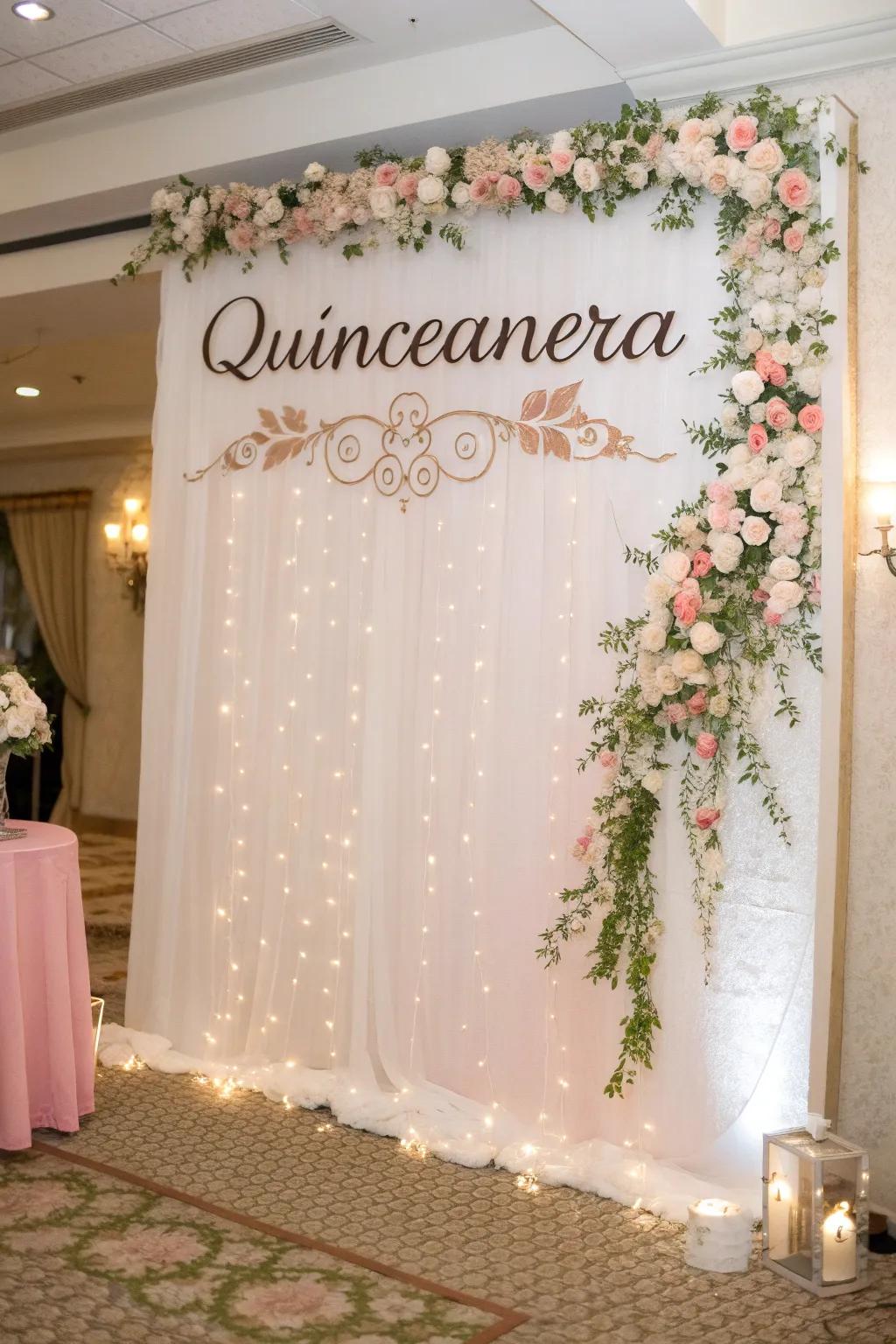 Customized backdrops are ideal for memorable picture opportunities.