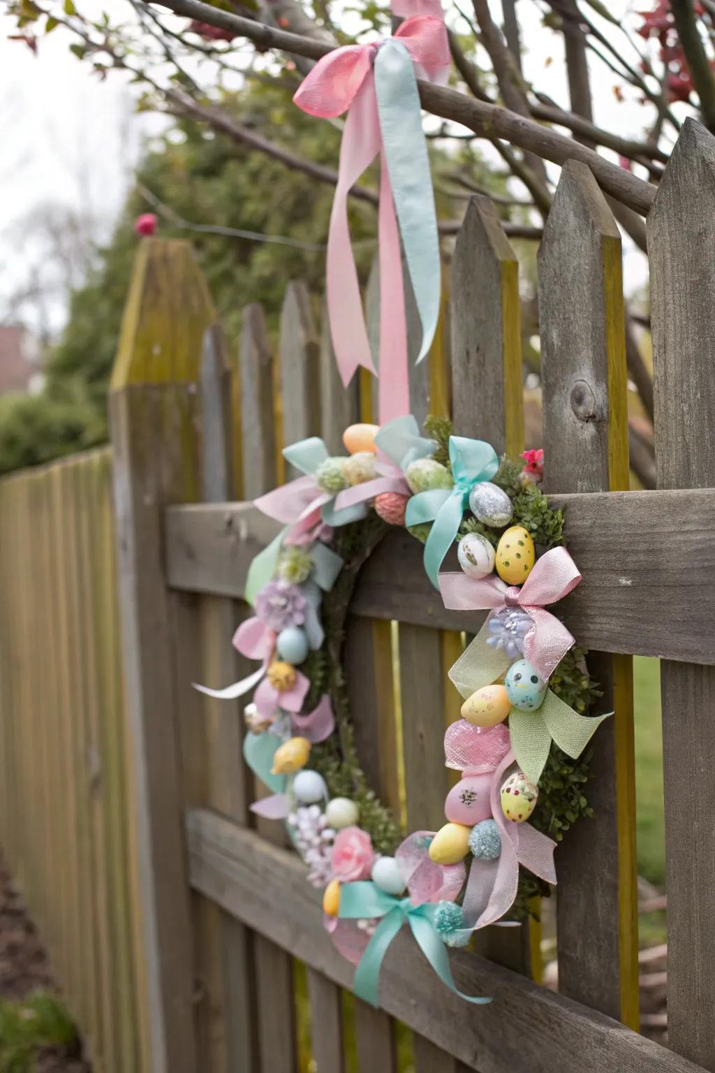 Share the joy of spring with this pastel Easter wreath.