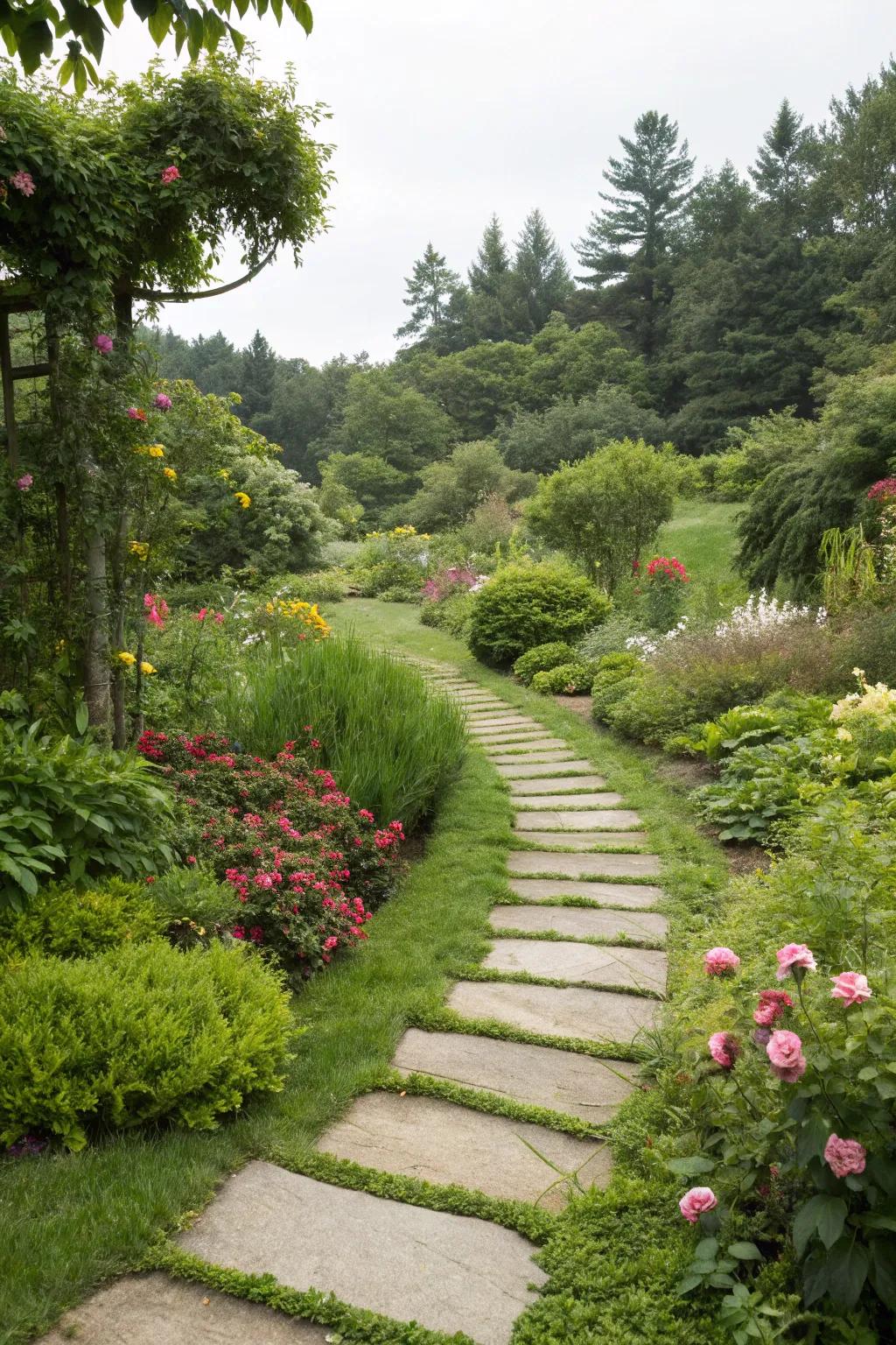 Lead your guests with lovely stepping stones.