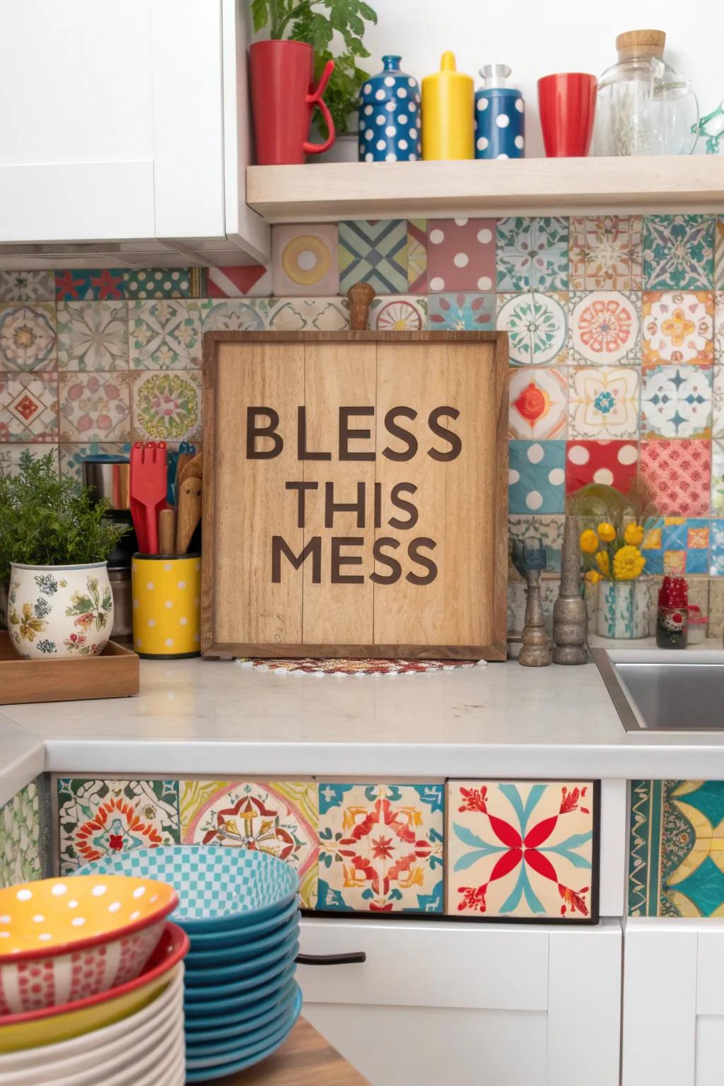 Honor life's little messes with charm and flair.
