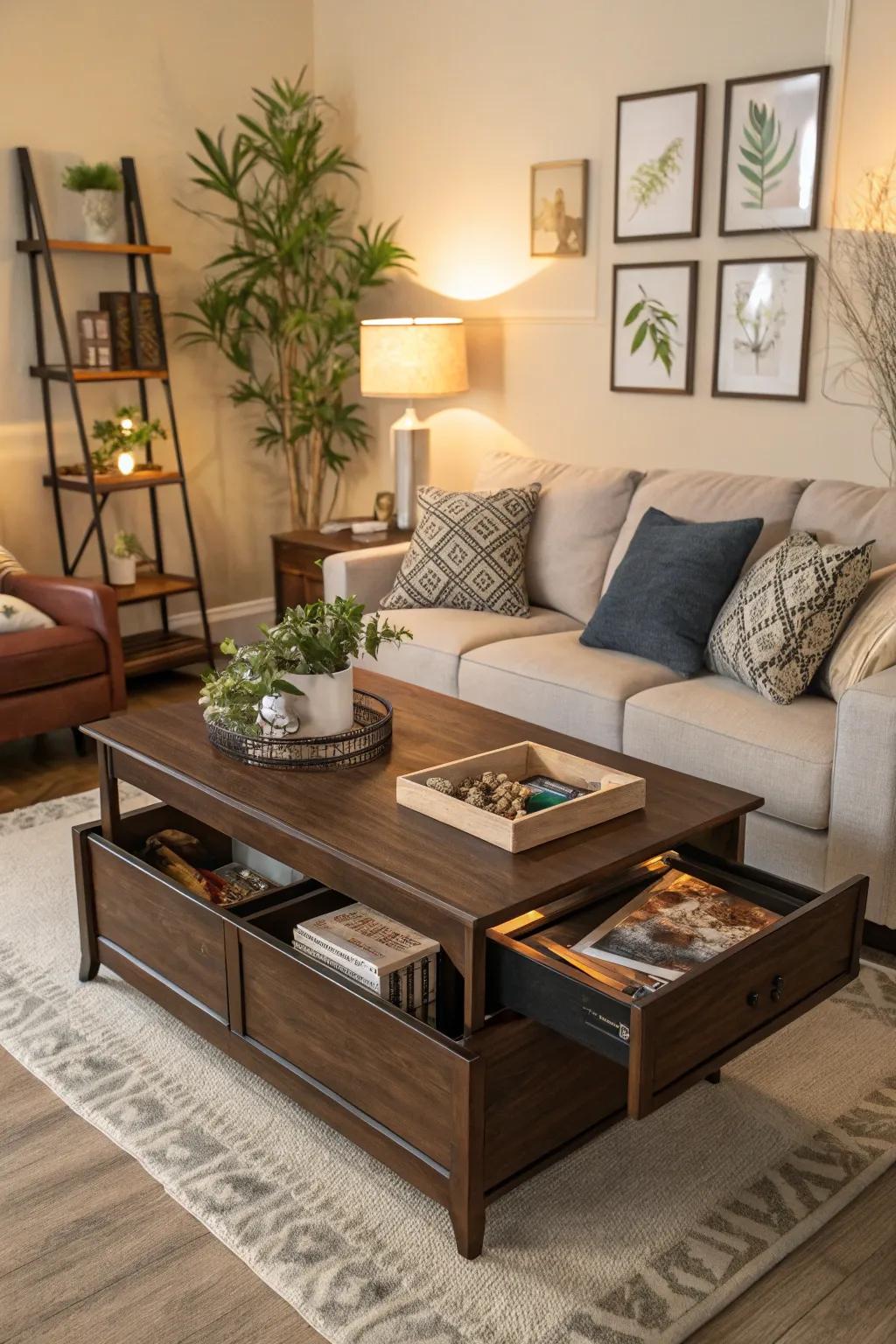 Furniture that does more maximizes space and utility.