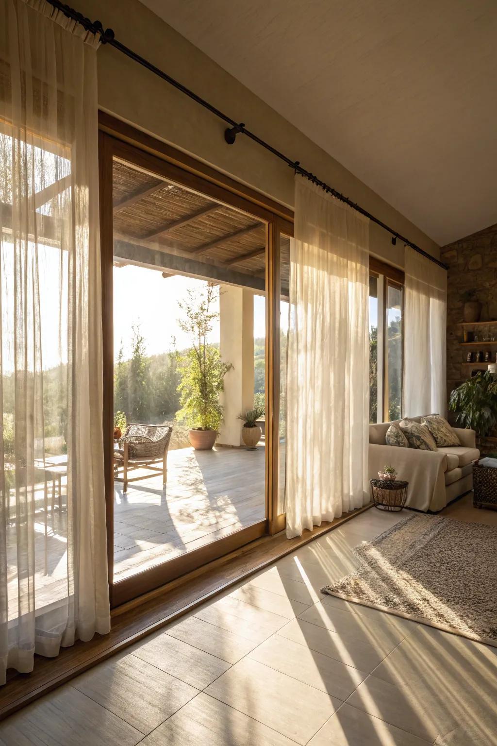 Delicate panels encourage soft light diffusion.