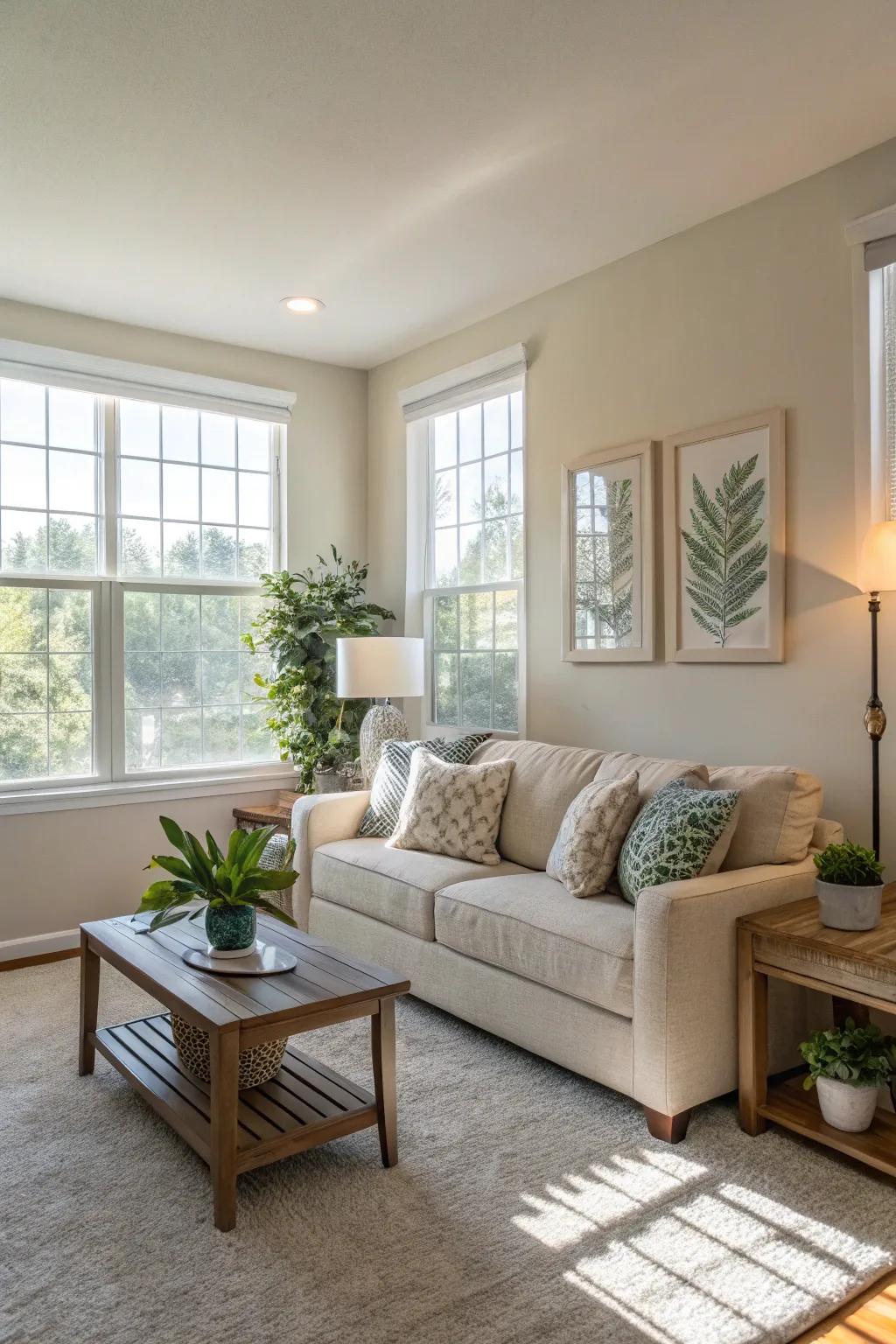 Airy colors can make small spaces feel larger.