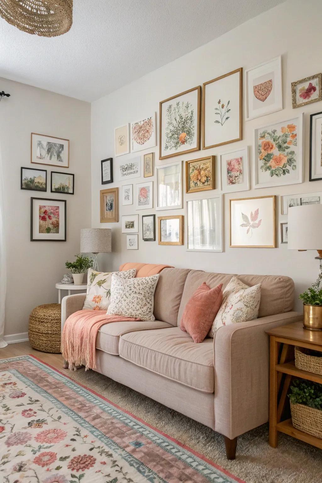 Wall decor elevates the ambiance and adds individuality.
