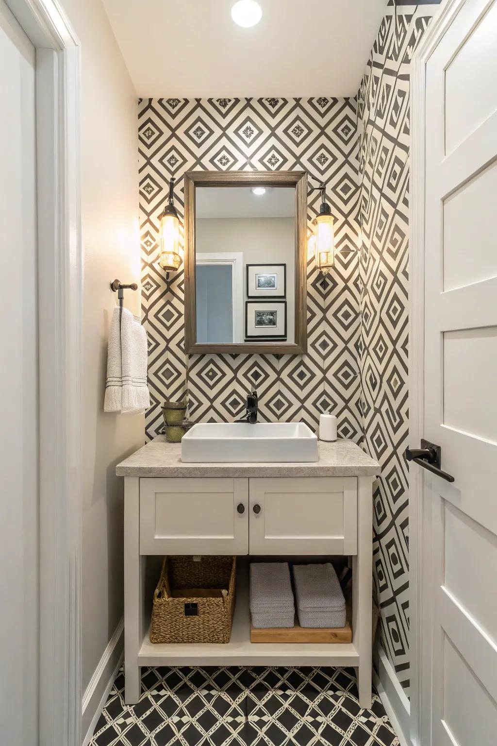 Feature walls act as a stunning focus.