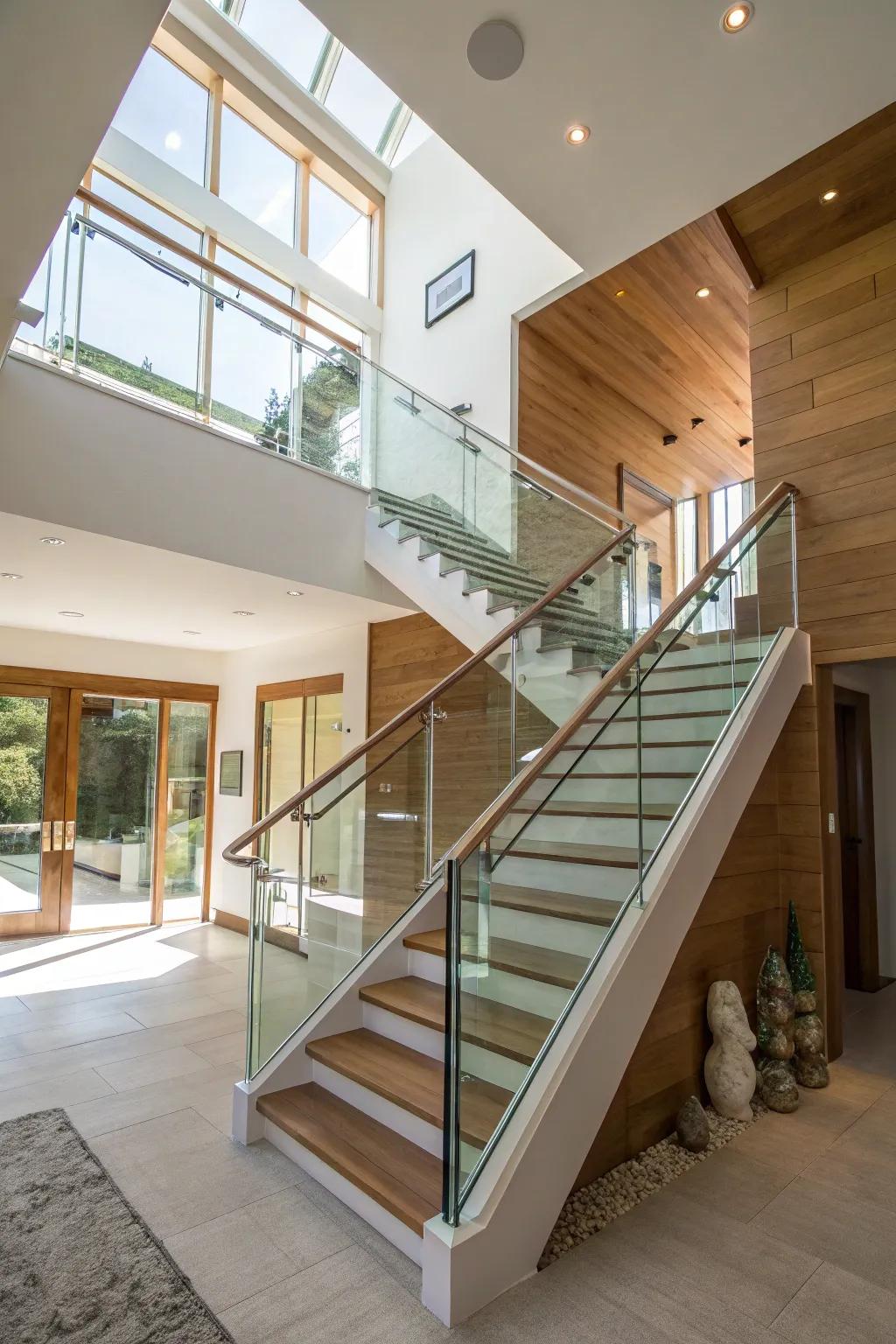 Open layouts enhance the sense of light and space.