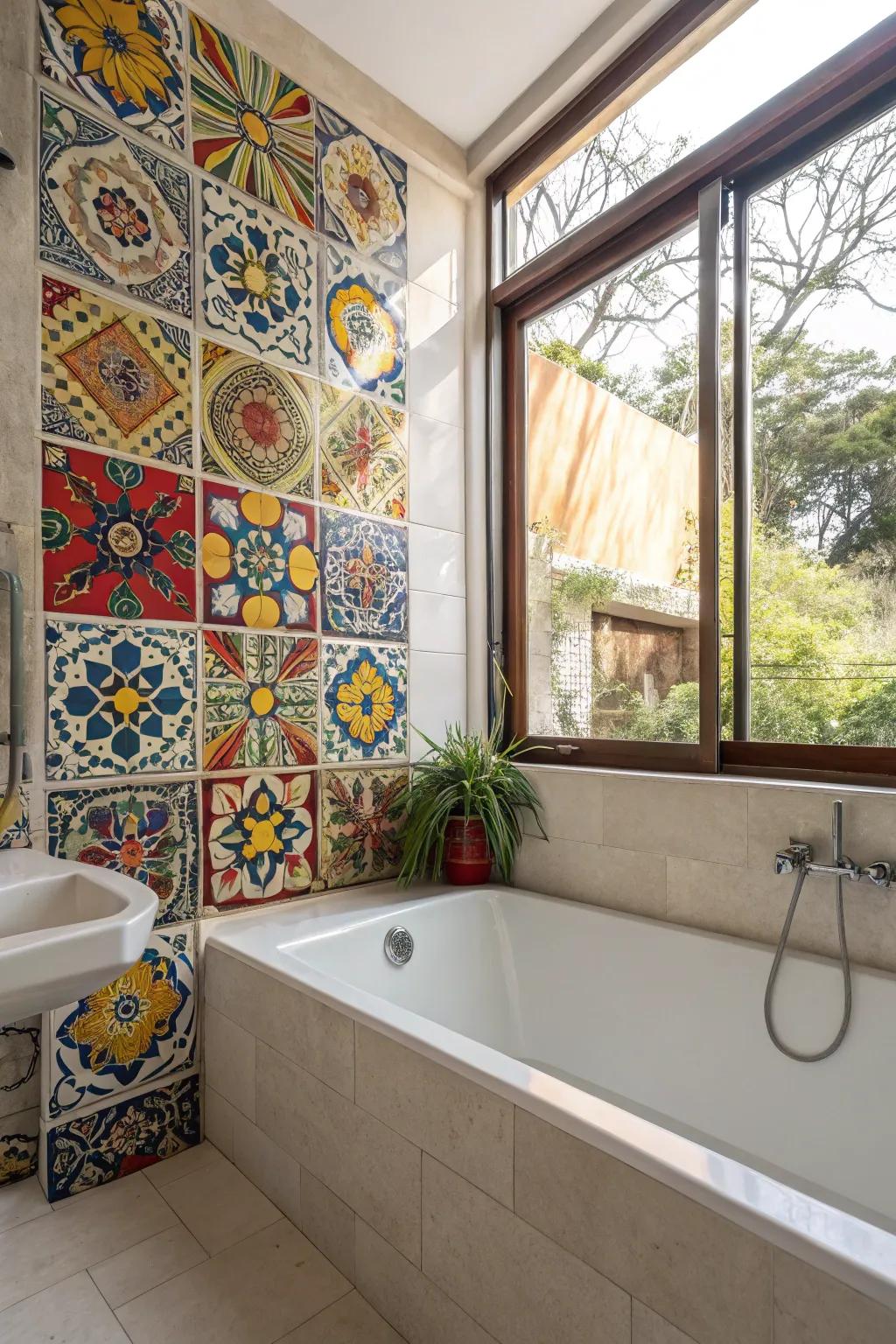 Transform your bathroom into a spa-like retreat with Andalusian mosaics.